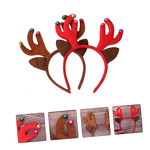 SAFIGLE 2 Stück Teiliges Weihnachts Haarreif Weiche Leichte Rentier Geweih Haarreifen Rot und Braun Festliche Haar Accessoires für Erwachsene Geeignet für Weihnachtsfeier Kostüm und SAFIGLE 2 Stück Teiliges Weihnachts Haarreif Weiche Leichte Rentier Geweih Haarreifen Rot und Braun Festliche Haar Accessoires für Erwachsene Geeignet für Weihnachtsfeier Kostüm und von SAFIGLE