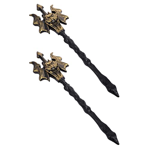SAFIGLE 2 Stück Teufel Forken Halloween Cosplay Requisiten Imitation Teufelshörner für Kostümpartys Halloween Dekoration und Maskeraden von SAFIGLE