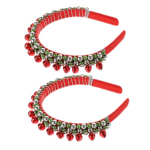 SAFIGLE 2 Stück Weihnachtliches Stirnband mit Bunten Glocken Bequemes und Stoffdesign Rutschfester Haarreif für Frauen Festliches Party und Feiertagsaccessoire SAFIGLE 2 Stück Weihnachtliches Stirnband mit Bunten Glocken Bequemes und Stoffdesign Rutschfester Haarreif für Frauen Festliches Party und Feiertagsaccessoire von SAFIGLE