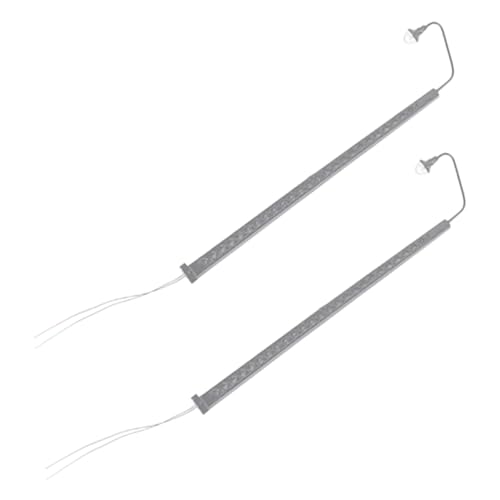 SAFIGLE 2 Stück Weißes Licht Abs Metall Realistische Eisenbahn Lampen für Sandtisch Dekoration Langlebig und Detailgetreu für Modelleisenbahn Spur SAFIGLE 2 Stück Weißes Licht Abs Metall Realistische Eisenbahn Lampen für Sandtisch Dekoration Langlebig und Detailgetreu für Modelleisenbahn Spur von SAFIGLE