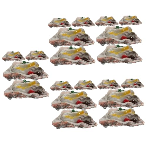 SAFIGLE 20 Simulierte Austern künstliche Requisiten für Meeresfrüchte Faux-Fleisch-Modell Grillzubehör Anzug für Kinder Lebensmittelspielzeug für Kinder Restaurant Spielen Essen PVC von SAFIGLE