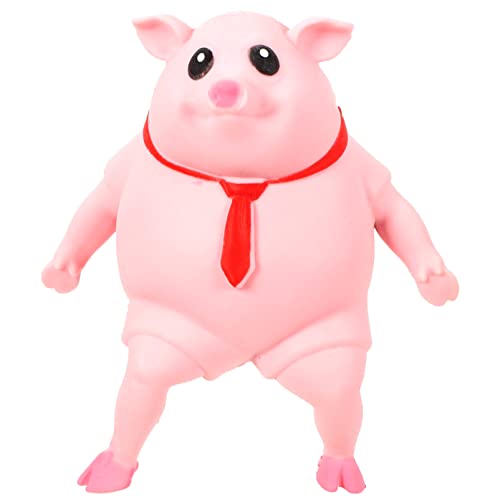 SAFIGLE Schweine-Quetschspielzeug, 21 cm Großes Schweinespielzeug, Schwimmbadspielzeug, Süßes Rosa Tier-Quetschspielzeug, Neuartiges Süßes Quetschspielzeug, Schweine-Stressball, Schweine-Sensorbälle von SAFIGLE