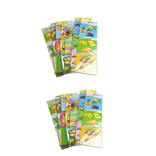 SAFIGLE Spielzeuge 24 STK Spielzeug Papierpuzzle Cartoon-Tier-Puzzle Karikatur Geschenk Kind Lernspielzeug von SAFIGLE
