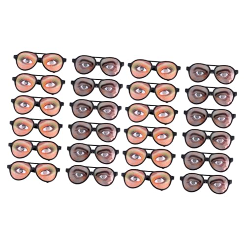 SAFIGLE 24 Stk streich verkleiden brille lustige Brille Spielset für Kinder Elfenohren Gläser lustige Augenbrille Halloween-Party-Brille bilden Requisiten Kleidung Männer und Frauen von SAFIGLE