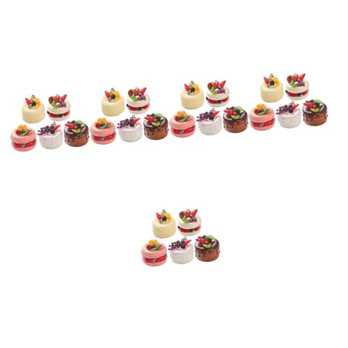 SAFIGLE Kinderanzug 25 Sätze Kuchen selber Machen Kinderspielzeug gefälschter Kuchen gefälschter Cupcake Spielzeuge DIY- Material für Vorratsbehälter selber Machen Mini von SAFIGLE