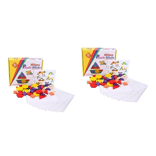 SAFIGLE 250 STK Früh Kinder-Tangram -Materialien Tangram-Puzzle-Spiele Puzzlespielzeug Aus Holz Tangram-blöcke Einfaches Tangram Rätsel Vorschule Hölzern Spielzeugset Bambus von SAFIGLE