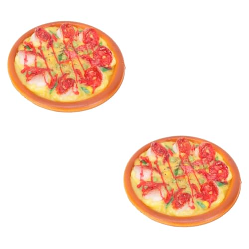 SAFIGLE 2St Anzug für Kinder Pizza-Spielzeug Spielzeuge Kinderspielzeug gefälschtes Essen Modelle Acrylscheiben zum Zuckerguss von Kuchen Restaurant Spielen Miniatur Zubehör Spielzeugset von SAFIGLE