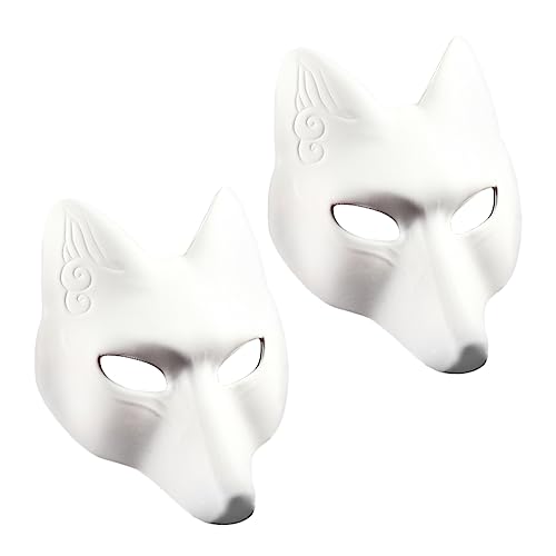 SAFIGLE 2Stücke Entzückende Fuchs Tiermasken Für Halloween Partys Maske Für Erwachsene Für Maskerade Dekorationen Kreative Partygunst von SAFIGLE