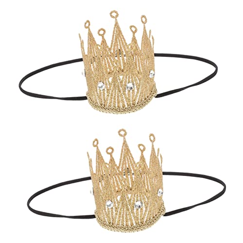 SAFIGLE 2Stücke Kinder Prinzessin Krone Kopfschmuck Dekorative Geburtstagskrone für Party Cosplay und Leicht für Hochzeiten und Halloween von SAFIGLE