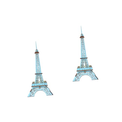SAFIGLE 2St mechanisches Puzzle Eiffelturm dekor Paris-Puzzle Spielzeuge Rätsel Gebäude-Puzzle-Spielzeug 3D-Puzzle für Kinder hölzern Modell Pariser Turm Suite Sperrholz Bambus von SAFIGLE