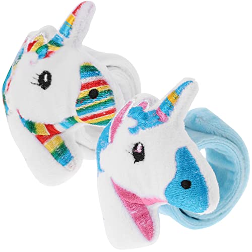 SAFIGLE Kinderspielzeug 2 Stück Plüsch-Schlagarmbänder Einhorn-Schlagarmbänder Niedliche Tier-Schlagarmbänder Cartoon-Armband Für Kinder Einhorn-Motto-Partygeschenke Spielzeug Für Kinder SAFIGLE Kinderspielzeug 2 Stück Plüsch-Schlagarmbänder Einhorn-Schlagarmbänder Niedliche Tier-Schlagarmbänder Cartoon-Armband Für Kinder Einhorn-Motto-Partygeschenke Spielzeug Für Kinder von SAFIGLE