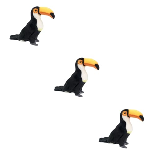 SAFIGLE 3 STK Tukan-Puppe Papageienspielzeug Plüschfigurenspielzeug Kidcraft-spielset Vogelfiguren Spielzeug Puppenspielzeug Spielzeug Für Sittiche Kk-Material Plüschpuppe Tier Kind von SAFIGLE