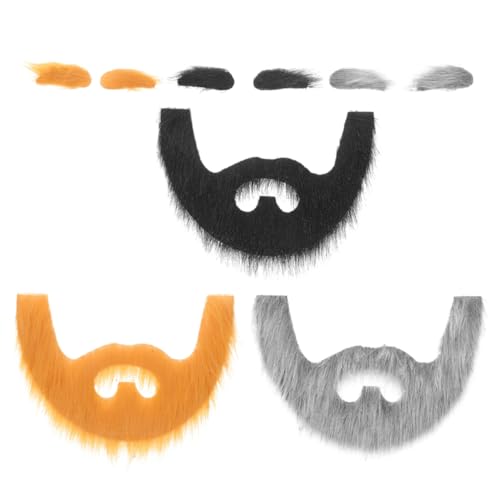 SAFIGLE 3 Sets Künstlicher Bart Selbstklebende Bart Augenbrauen Aufkleber Halloween Opa Kostüm Für Alte Männer Für Weihnachten Maskerade Cosplay Zubehör Rollenspiele SAFIGLE 3 Sets Künstlicher Bart Selbstklebende Bart Augenbrauen Aufkleber Halloween Opa Kostüm Für Alte Männer Für Weihnachten Maskerade Cosplay Zubehör Rollenspiele von SAFIGLE