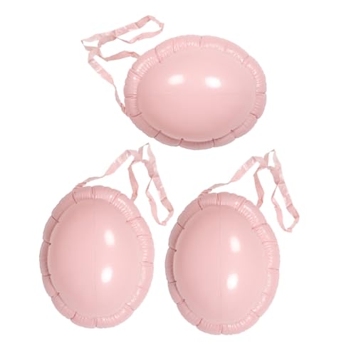 SAFIGLE 3 Stück Teiliges Aufblasbares Weihnachtsmannbauch Kostümzubehör Realistischer PVC Bauch mit Verstellbaren Nackenriemen Langlebig für Weihnachts und Halloween Partys von SAFIGLE