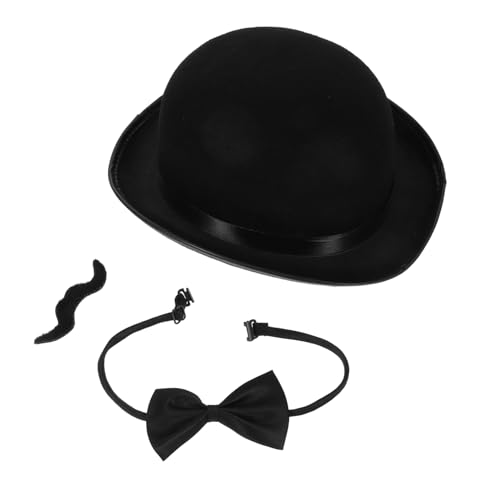 SAFIGLE 3 Stück Victorian Detektiv Cosplay mit Hut Fliege für Halloween Thematische Veranstaltungen von SAFIGLE