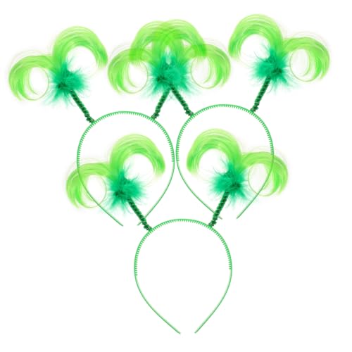 SAFIGLE 3 Stück frauen kopfschmuck Stirnband breite Haarbänder Damen lockige Haarstirnbänder Haarschmuck für Mädchen Perücken-Bopper-Stirnbänder für Party Plastik Green SAFIGLE 3 Stück frauen kopfschmuck Stirnband breite Haarbänder Damen lockige Haarstirnbänder Haarschmuck für Mädchen Perücken-Bopper-Stirnbänder für Party Plastik Green von SAFIGLE