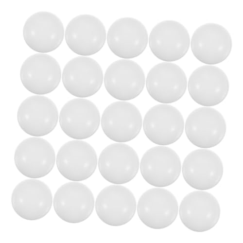 SAFIGLE 30St Lotteriekugel Tischtennisbälle Bingo-Spielbälle Hohle Bingokugeln Tombola-Bälle Partyzubehör Partyspielbälle glänzend Requisiten Nahtlose Kugel Freiwurf Spielball PVC Weiß von SAFIGLE