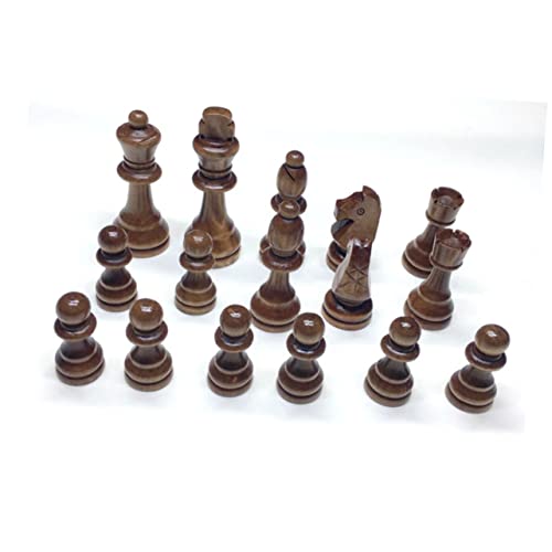 SAFIGLE 32 Kinderanzüge hölzern magnetisches Schach tragbares Schach Kinderanzug Kinder schachspiel Schach zubehör Erwachsener Schachbrett chinesisches Schach einstellen Bambus Weiß von SAFIGLE