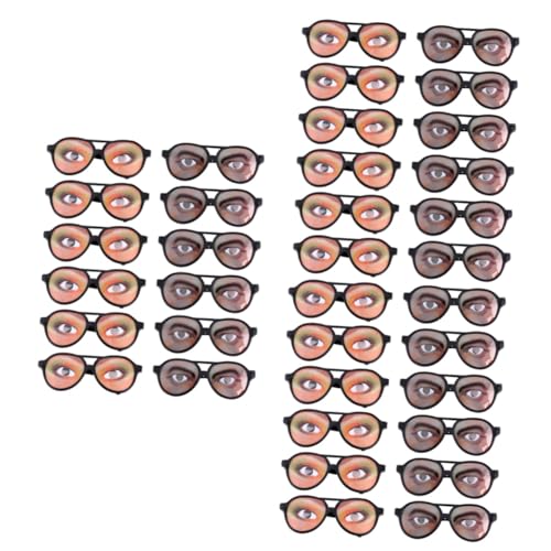 SAFIGLE 36 Stk vasos para niños Partybrille Brille mit großem Rahmen Kostüm Brillen Kind Gläser Halloween-Party-Brille Brille verkleiden lustig Requisiten Kleidung Männer und Frauen von SAFIGLE