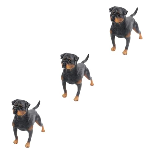 SAFIGLE 3St Hundeschmuck Welpenspielzeug für Kinder Kleines Hundespielzeug Modelle Spielzeuge kognitives Modell des Hundes Stehende Hundeverzierung fest Kind Hund schmücken Ornamente von SAFIGLE