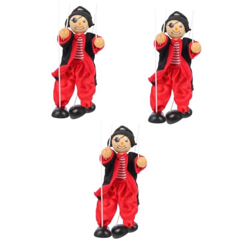 SAFIGLE 3St Marionette Bauchrednerpuppen für Erwachsene Kinderspielzeug Spielzeuge Bauchrednerpuppen für Kinder Piratenpuppen für Kinder den Baby Stoff von SAFIGLE