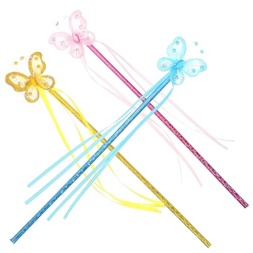 SAFIGLE 3Stücke Feenstäbe Gelb und Blau Glitzernde Zauberstäbe für Kostümpartys Cosplay und Kreative Spiele Schaffen Sie Magische von SAFIGLE