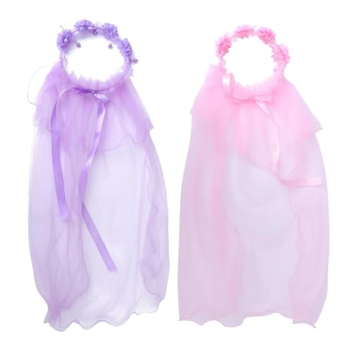 SAFIGLE 3Stücke Mädchen Haarkranz mit Schleier Blumenkranz für Hochzeit Blumenmädchen Haarschmuck für Besondere Anlässe und Fotografie SAFIGLE 3Stücke Mädchen Haarkranz mit Schleier Blumenkranz für Hochzeit Blumenmädchen Haarschmuck für Besondere Anlässe und Fotografie von SAFIGLE