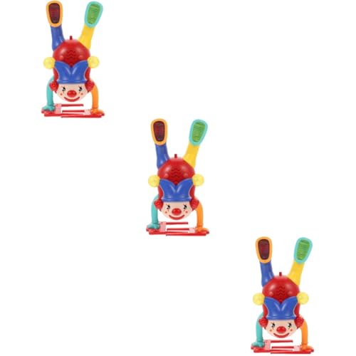 SAFIGLE 3st Umgekehrtes Clownspielzeug Babyspielzeug Kind Elektrisch Uhrwerk Kunststoffe von SAFIGLE