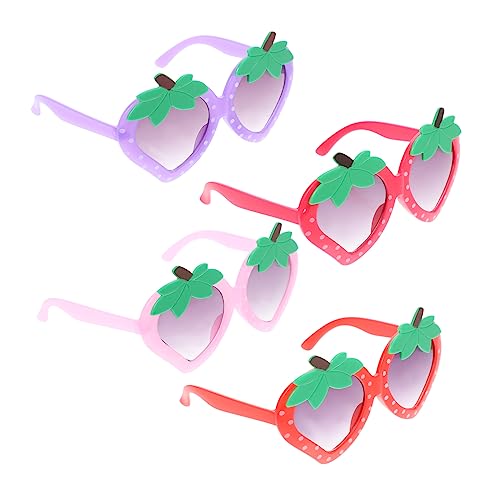 SAFIGLE 4 Paare Sonnenbrillen Für Kinderbrille Erdbeer- Mädchen Erdbeerbrille Für Erdbeer - Für SAFIGLE 4 Paare Sonnenbrillen Für Kinderbrille Erdbeer- Mädchen Erdbeerbrille Für Erdbeer - Für von SAFIGLE