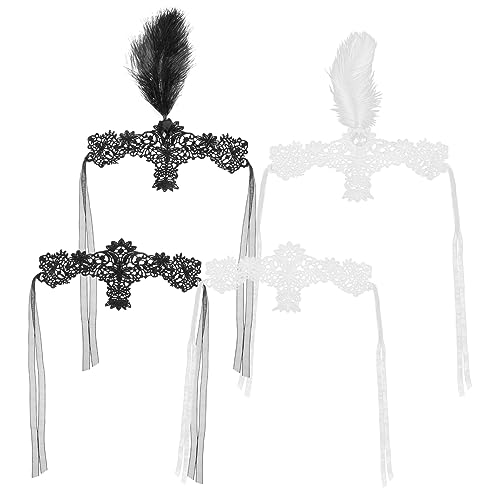 SAFIGLE 4 Stck. Maskerade Halloween- für Frauen Kostüm Make -up -Stirnbänder Zubehör halloween masken halloweenmaske für Party Spitzen-Augenmaske für Halloween Stoff SAFIGLE 4 Stck. Maskerade Halloween- für Frauen Kostüm Make -up -Stirnbänder Zubehör halloween masken halloweenmaske für Party Spitzen-Augenmaske für Halloween Stoff von SAFIGLE