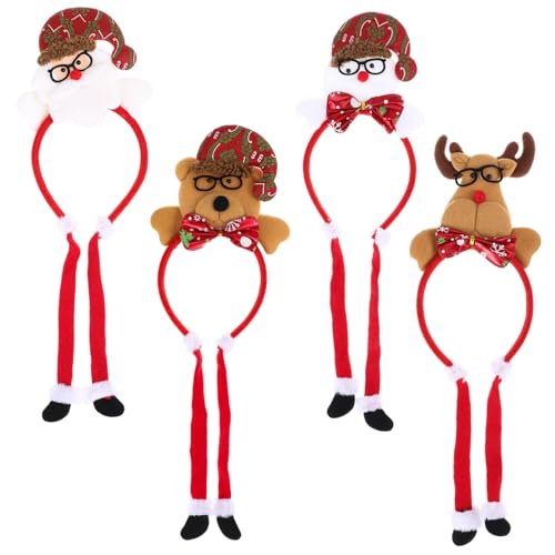 SAFIGLE 4 Stck. Teiliges Weihnachts-haarreif- Bequeme Leichte Festtags-accessoires mit Schneemann Niedlichen Rentiergeweihen und Weihnachtsmann für Kostüm-party Familienfeier und festliche SAFIGLE 4 Stck. Teiliges Weihnachts-haarreif- Bequeme Leichte Festtags-accessoires mit Schneemann Niedlichen Rentiergeweihen und Weihnachtsmann für Kostüm-party Familienfeier und festliche von SAFIGLE