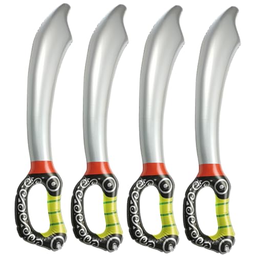 SAFIGLE Aufblasbares Spielzeug-Set 4-teilig PVC Piraten-Ballon-Spielzeug Für Jungen Und Mädchen Für Aufführungen von SAFIGLE