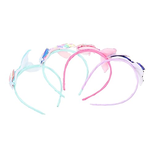 SAFIGLE 4 Stück Glitzernde Meerjungfrau Haarreifen für Bunte Pailletten Haarschmuck für Festlichkeiten und Kostümpartys als Partyaccessoires für Kleine Mädchen SAFIGLE 4 Stück Glitzernde Meerjungfrau Haarreifen für Bunte Pailletten Haarschmuck für Festlichkeiten und Kostümpartys als Partyaccessoires für Kleine Mädchen von SAFIGLE