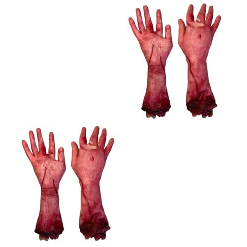 SAFIGLE 4 Stück Halloween Blutige Hände Autospielzeug Gefälschter Menschlicher Arm Gefälschter Arm Streich-Requisiten Blutige Leichenteile Blutige Horror-Requisite Kunstblut Acryl Handbuch SAFIGLE 4 Stück Halloween Blutige Hände Autospielzeug Gefälschter Menschlicher Arm Gefälschter Arm Streich-Requisiten Blutige Leichenteile Blutige Horror-Requisite Kunstblut Acryl Handbuch von SAFIGLE