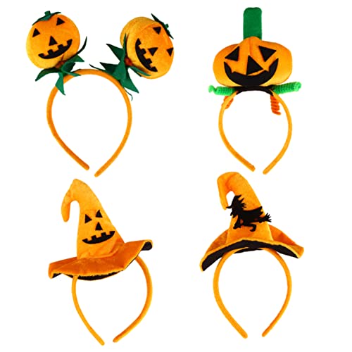 SAFIGLE 4 Stück Halloween Haarreifen mit Kürbis Design Cosplay Haarschmuck für Erwachsene für Kostümpartys Fotografie und Halloween Dekoration SAFIGLE 4 Stück Halloween Haarreifen mit Kürbis Design Cosplay Haarschmuck für Erwachsene für Kostümpartys Fotografie und Halloween Dekoration von SAFIGLE