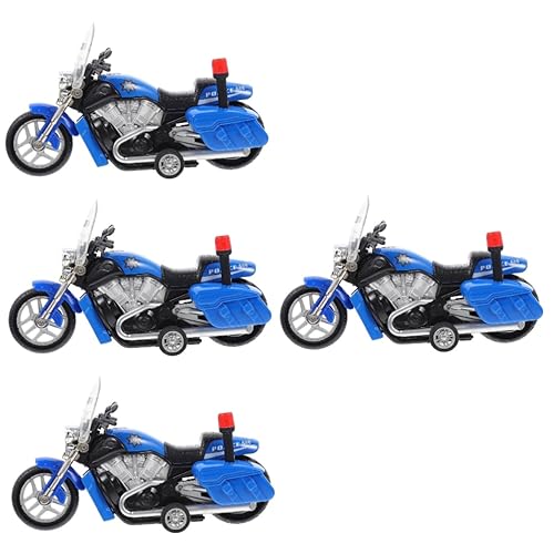 SAFIGLE 4 Stück Spielzeug Reibungsbetriebenes Motorradspielzeug Push-and-go- Leichtmetall-motorradmodell Kleine Spielzeugmotorräder Spielzeugauto Ton Und Licht Kind Abs von SAFIGLE