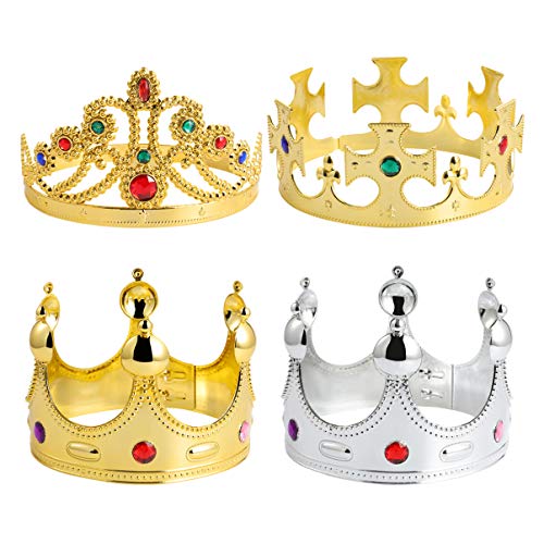 SAFIGLE 4 Stück Party Stirnband Prinz Kostüm Zubehör König Kostüm Zubehör Gold Jeweled Crown Königlichen König Crown Kleid up Crown Gold Crown Geburtstag Partei Liefert Passen Krone Mann SAFIGLE 4 Stück Party Stirnband Prinz Kostüm Zubehör König Kostüm Zubehör Gold Jeweled Crown Königlichen König Crown Kleid up Crown Gold Crown Geburtstag Partei Liefert Passen Krone Mann von SAFIGLE