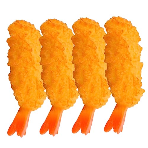 SAFIGLE 4 Stück Simuliertes Tempura Shrimps, Scampi Simuliertes Fleisch Simuliertes Lebensmittelmodell Rezept Für Garnelen-Tempura Gefälschtes Brathähnchen PVC Japan Kind Künstlich SAFIGLE 4 Stück Simuliertes Tempura Shrimps, Scampi Simuliertes Fleisch Simuliertes Lebensmittelmodell Rezept Für Garnelen-Tempura Gefälschtes Brathähnchen PVC Japan Kind Künstlich von SAFIGLE