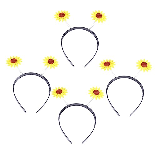 SAFIGLE 4 Stück Sonnenblumen Haarreifen Verspielte Haarschmuck für Partys Feiertage und Alltag Bequeme Rutschfeste Kopfband mit Kunstblumen für Erwachsene SAFIGLE 4 Stück Sonnenblumen Haarreifen Verspielte Haarschmuck für Partys Feiertage und Alltag Bequeme Rutschfeste Kopfband mit Kunstblumen für Erwachsene von SAFIGLE