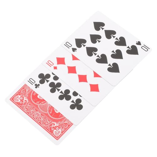 SAFIGLE 4 pokerkarten Spielkarten Karten für Pokerspiele Kartendeck Spielzeuge Kartenspielen professionelle Spielkarte tragbare Karten Papier Magische Requisiten Werkzeug Schachbrett von SAFIGLE