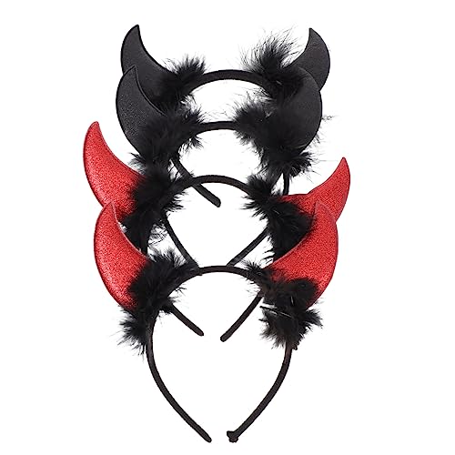 SAFIGLE 4 Stück Teiliges Halloween Teufelshörner Haarband mit Pailletten Elastischer Kopfschmuck für Kostüme für Halloween Events und Bühnenauftritte SAFIGLE 4 Stück Teiliges Halloween Teufelshörner Haarband mit Pailletten Elastischer Kopfschmuck für Kostüme für Halloween Events und Bühnenauftritte von SAFIGLE