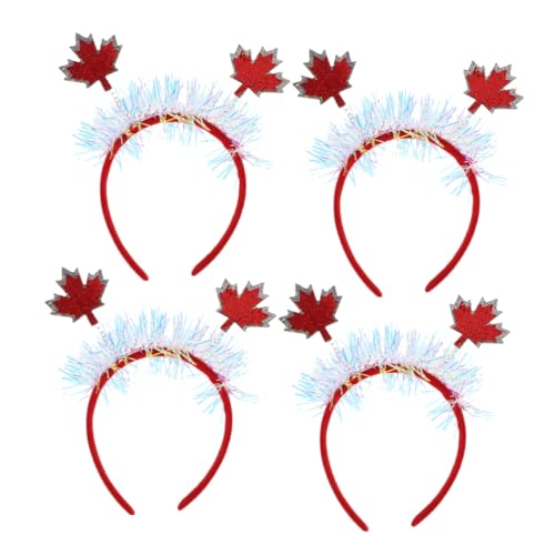 SAFIGLE 4 Stück Teiliges Herbst Haarband mit Glitzerndem Ahornblatt für Thanksgiving und Kanadischen Nationalfeiertag Leichtes Tinsel Haaraccessoire für Festliche Kostüme und Feiern SAFIGLE 4 Stück Teiliges Herbst Haarband mit Glitzerndem Ahornblatt für Thanksgiving und Kanadischen Nationalfeiertag Leichtes Tinsel Haaraccessoire für Festliche Kostüme und Feiern von SAFIGLE