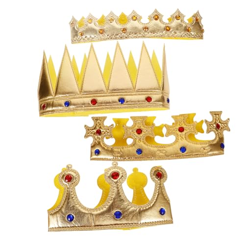 SAFIGLE 4 Stück Teiliges Kronen Glitzernde Geburtstagskrone Haarschmuck für Mädchen Jungen Party Dekoration Kindergeburtstagskronen Modisch und Bequem SAFIGLE 4 Stück Teiliges Kronen Glitzernde Geburtstagskrone Haarschmuck für Mädchen Jungen Party Dekoration Kindergeburtstagskronen Modisch und Bequem von SAFIGLE