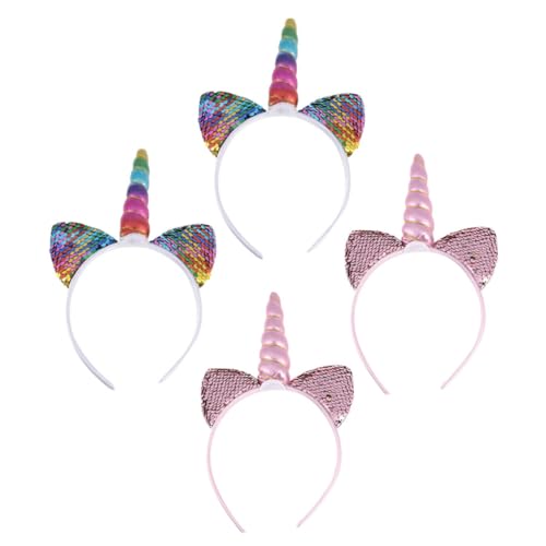 SAFIGLE 4 Stück einhorn stirnband Haarband für mit Stirnband hoch machen mädchen stirnbänder Party-Haarreifen Geburtstagskopfbewegungen Party-Requisite Party-Kopfbedeckung Plastik SAFIGLE 4 Stück einhorn stirnband Haarband für mit Stirnband hoch machen mädchen stirnbänder Party-Haarreifen Geburtstagskopfbewegungen Party-Requisite Party-Kopfbedeckung Plastik von SAFIGLE