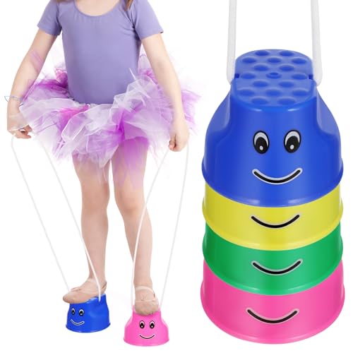 SAFIGLE 4-teiliges Sport-stelzen-Spielzeug, Sensorisches Trainingsgerät für Kinder, Spiele im Freien, Spielzeug Zur Entwicklung des Gleichgewichts in Der Früherziehung SAFIGLE 4-teiliges Sport-stelzen-Spielzeug, Sensorisches Trainingsgerät für Kinder, Spiele im Freien, Spielzeug Zur Entwicklung des Gleichgewichts in Der Früherziehung von SAFIGLE