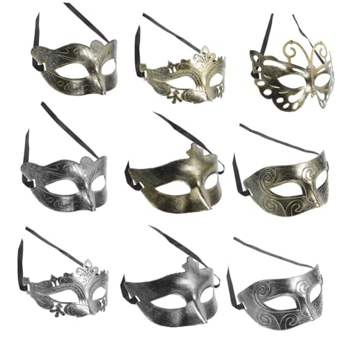 SAFIGLE 40 Stück Teiliges Venezianische Masquerade Masken mit Verstellbarem Band Dekorative Karneval Maskenball Accessoires für Cosplay Halloween Tanzshows und Festliche Kostümpartys SAFIGLE 40 Stück Teiliges Venezianische Masquerade Masken mit Verstellbarem Band Dekorative Karneval Maskenball Accessoires für Cosplay Halloween Tanzshows und Festliche Kostümpartys von SAFIGLE