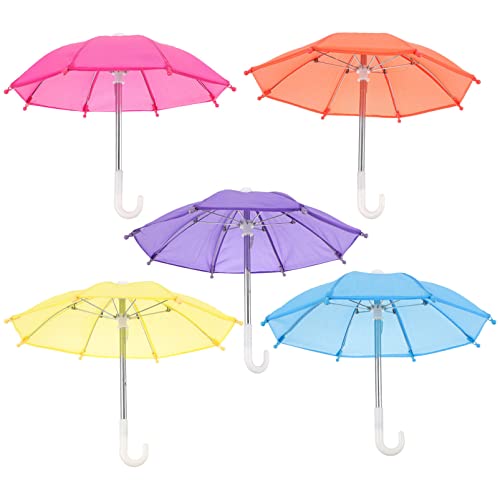 SAFIGLE 5er Set Mini Regenschirme FüR Puppen - Niedliche Tisch-Dekoration, Spielzeug Regenschirm FüR Kinder SAFIGLE 5er Set Mini Regenschirme FüR Puppen - Niedliche Tisch-Dekoration, Spielzeug Regenschirm FüR Kinder von SAFIGLE