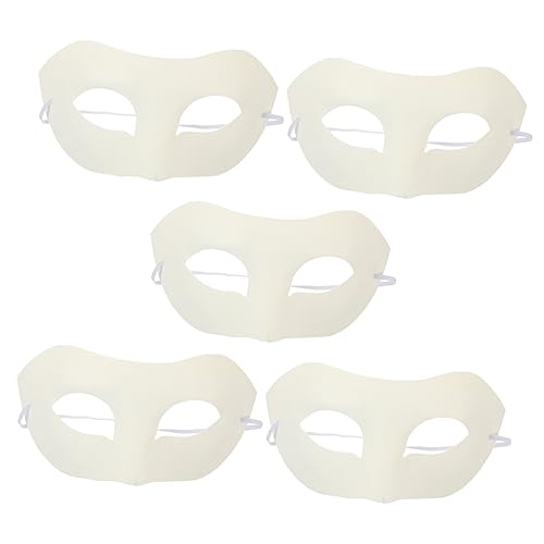 SAFIGLE 5 Stück DIY Weiße Papiermasken Unbemalte Masken für Handmalerei Bastelprojekte Karneval Cosplay und Halloween Party Kreative Masquerade Accessoires für Erwachsene SAFIGLE 5 Stück DIY Weiße Papiermasken Unbemalte Masken für Handmalerei Bastelprojekte Karneval Cosplay und Halloween Party Kreative Masquerade Accessoires für Erwachsene von SAFIGLE