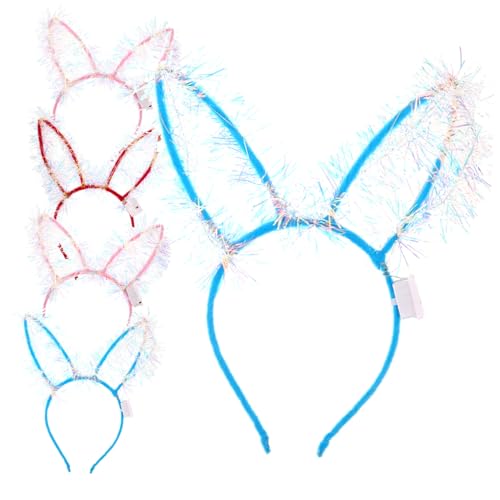 SAFIGLE 5 Stück Leuchtende Hasenohren Haarbänder Stirnband Cosplay Party Haarreif für Erwachsene und Festliche Kopfbedeckung für Karneval Ostern Halloween SAFIGLE 5 Stück Leuchtende Hasenohren Haarbänder Stirnband Cosplay Party Haarreif für Erwachsene und Festliche Kopfbedeckung für Karneval Ostern Halloween von SAFIGLE