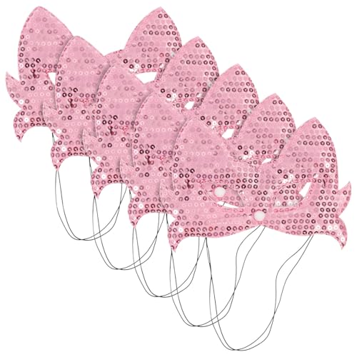 SAFIGLE 5 Stück Teiliges Katzenmaske für Halloween Frauen Halbsicht Maske Glitzer Cosplay Maske für Kostümpartys und Maskeraden für Karneval und Festlichkeiten SAFIGLE 5 Stück Teiliges Katzenmaske für Halloween Frauen Halbsicht Maske Glitzer Cosplay Maske für Kostümpartys und Maskeraden für Karneval und Festlichkeiten von SAFIGLE